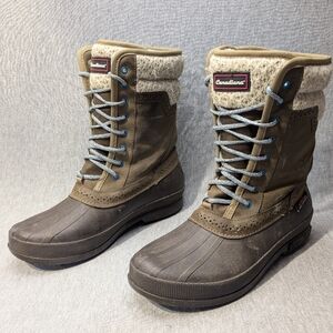 Canadiana Waterproof Winter Boots Women's 10 Brown Thinsulate Insulated